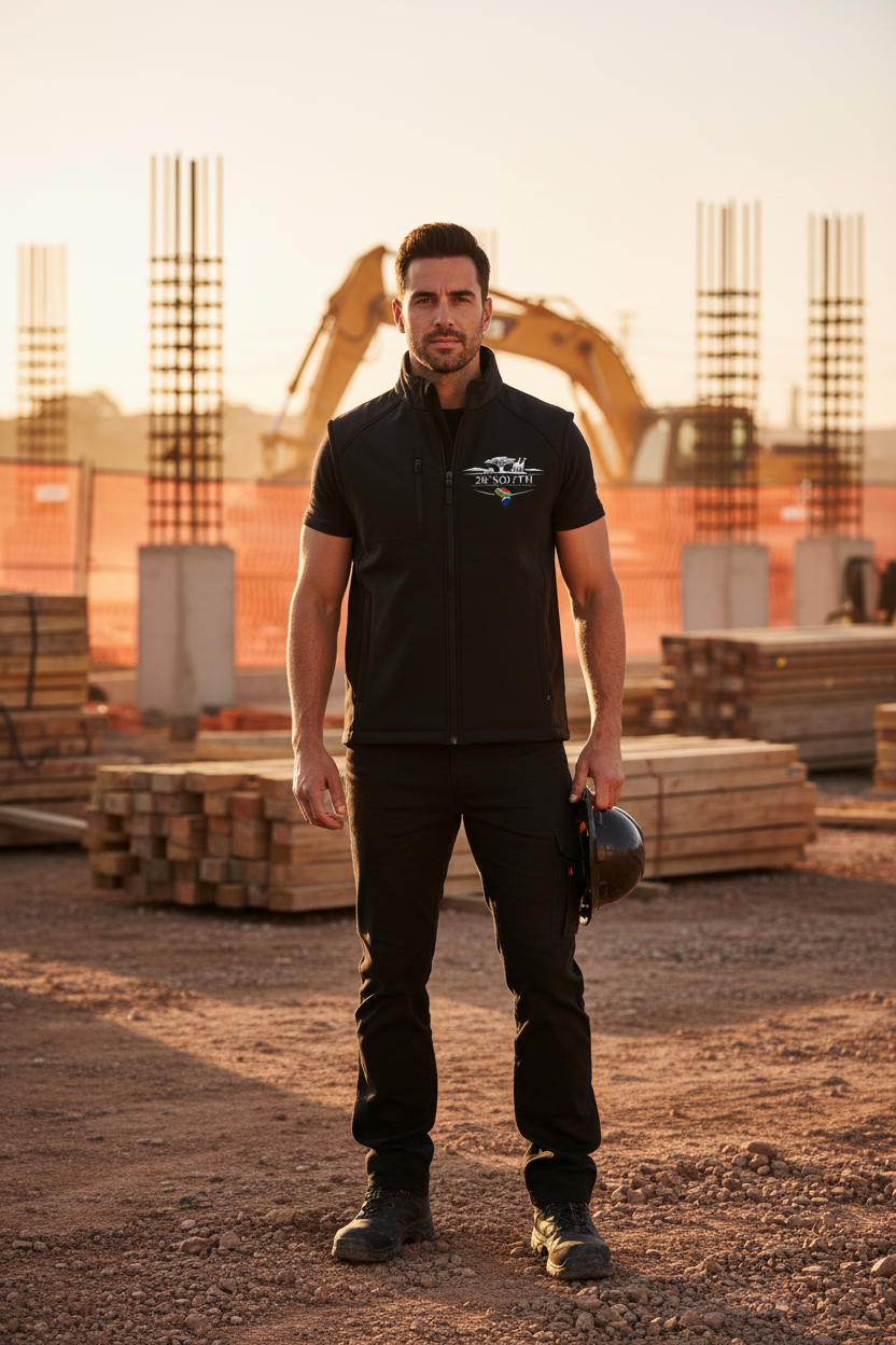 28° South Black Softshell Gilet
