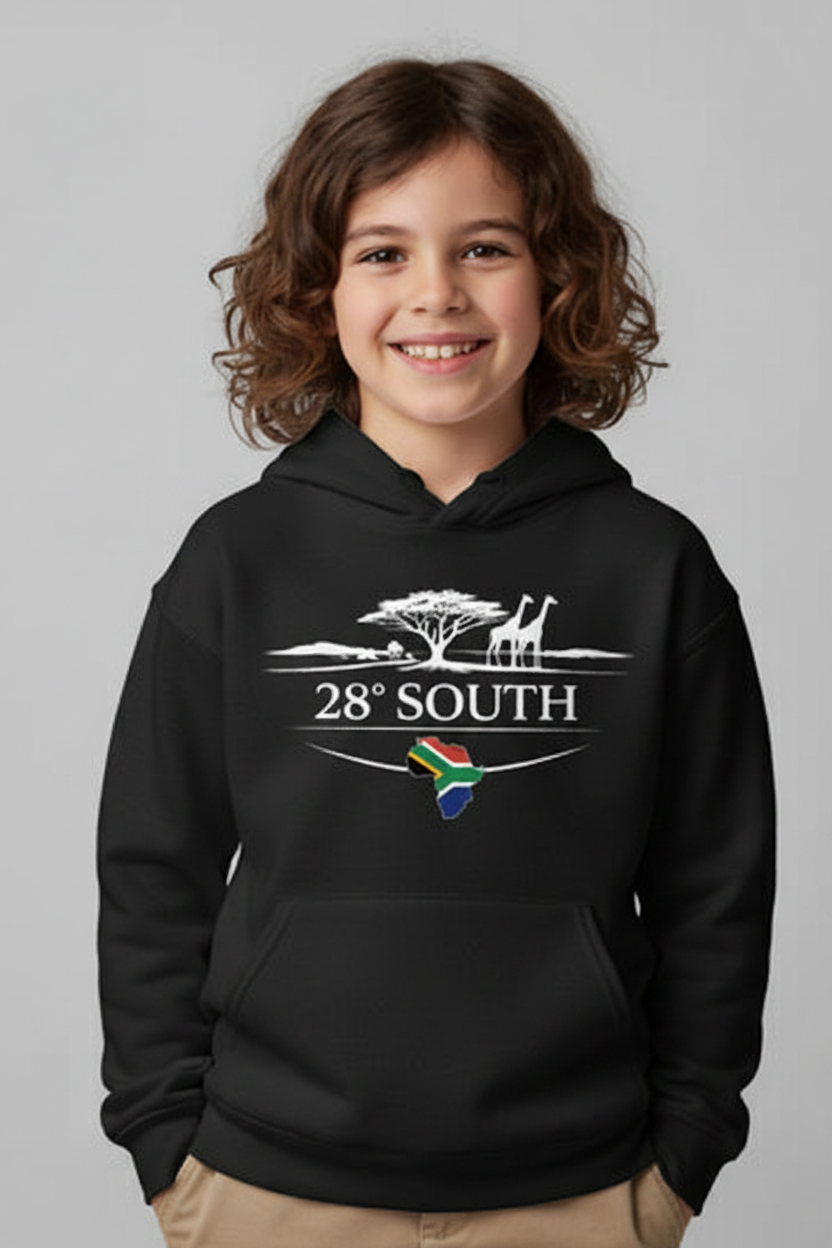 Black Kids Hoodie - Child Model