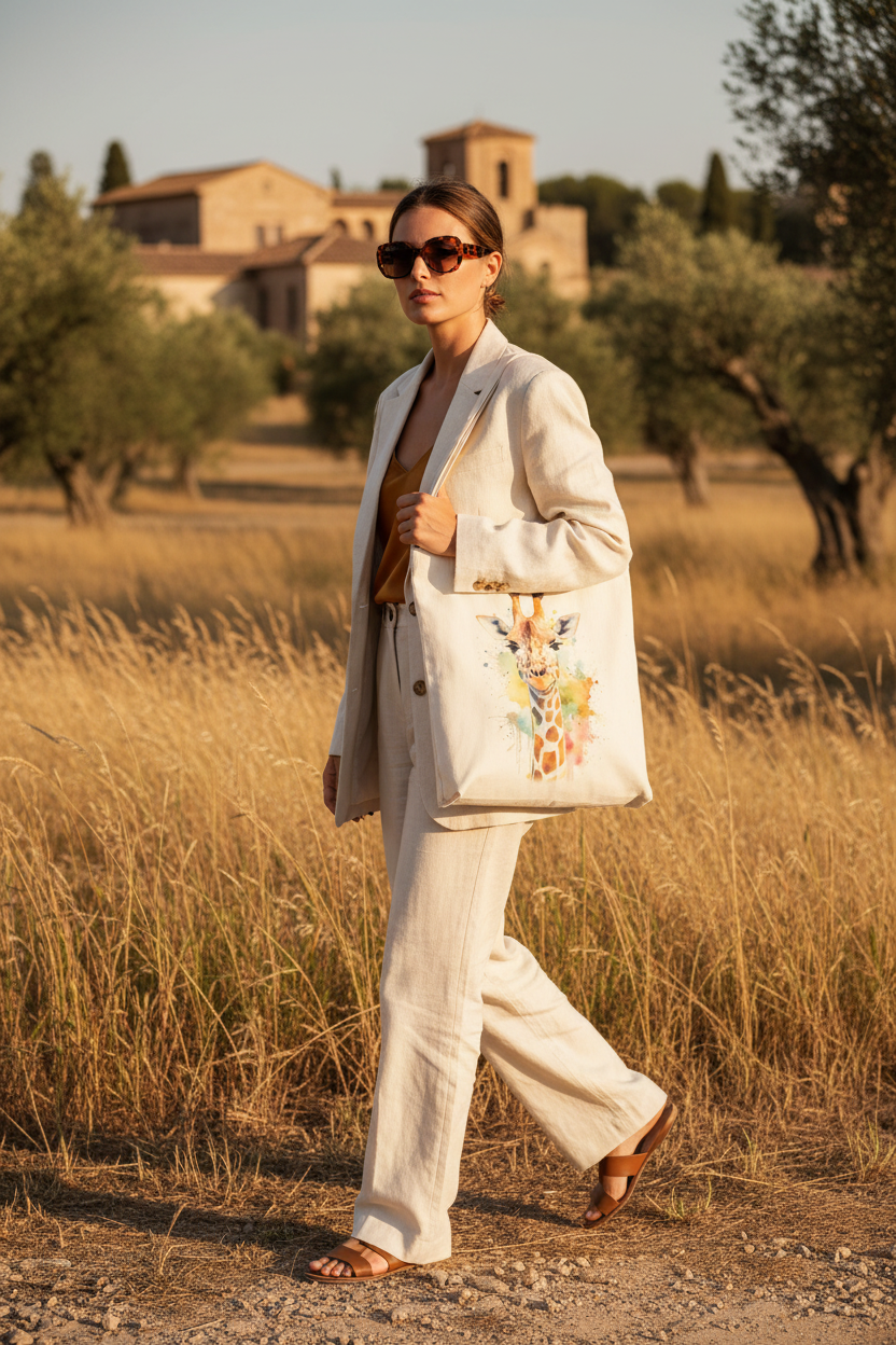 Giraffe Tote Bag Model