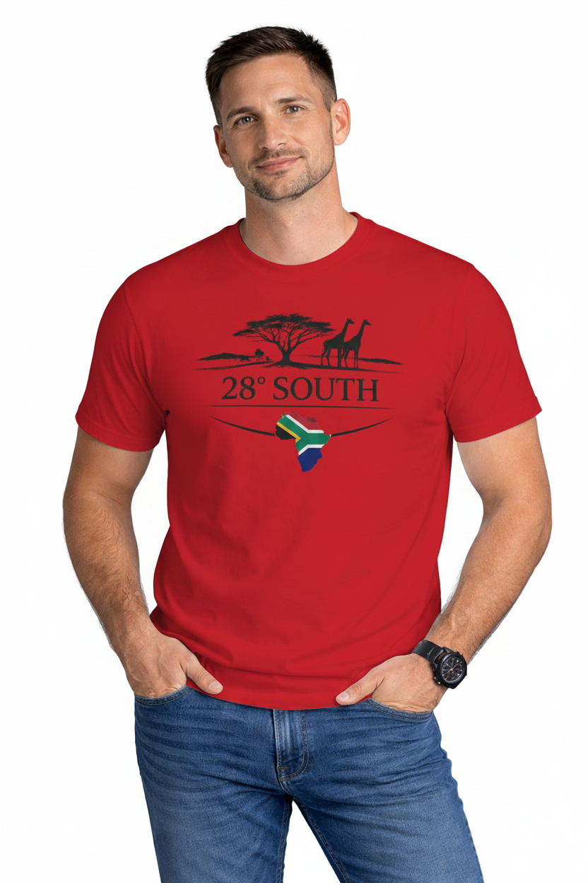 28° South Men's T-Shirt in Red