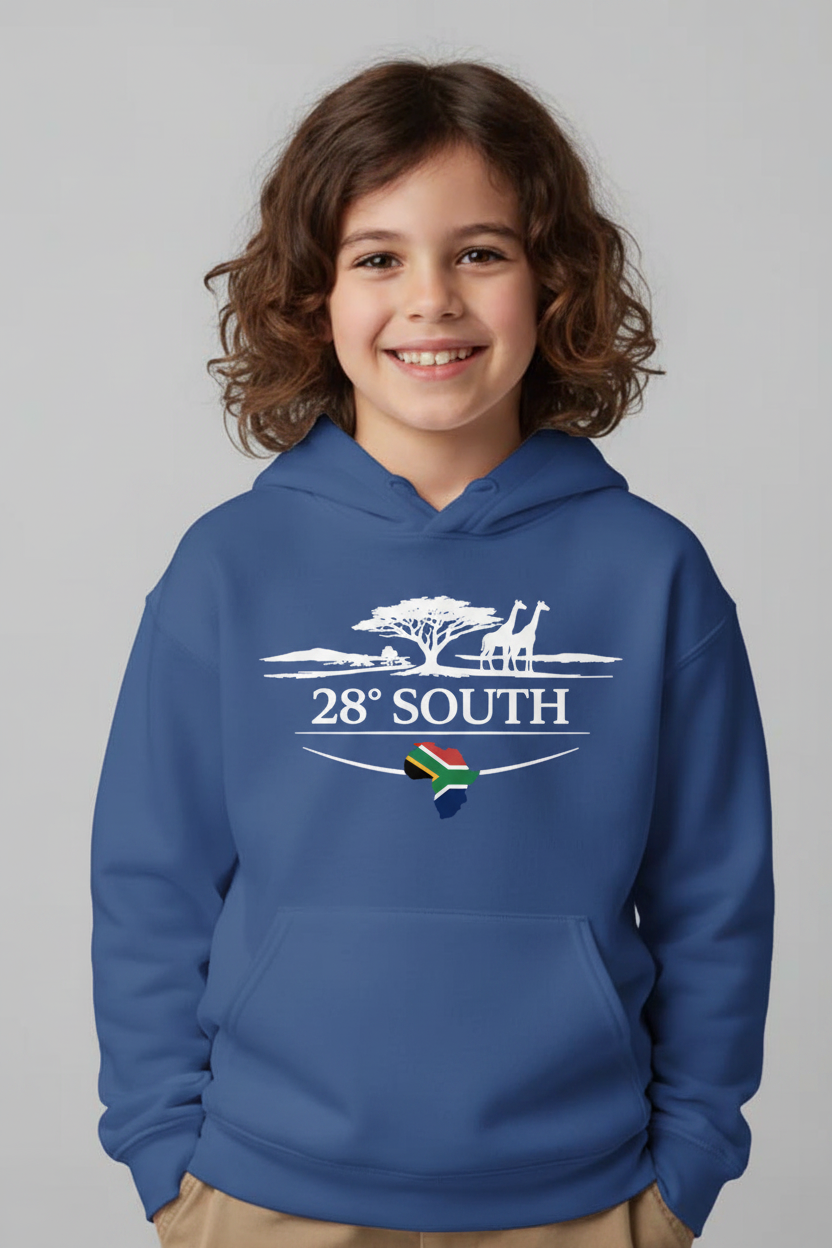 Royal Blue Kids Hoodie - Child Model