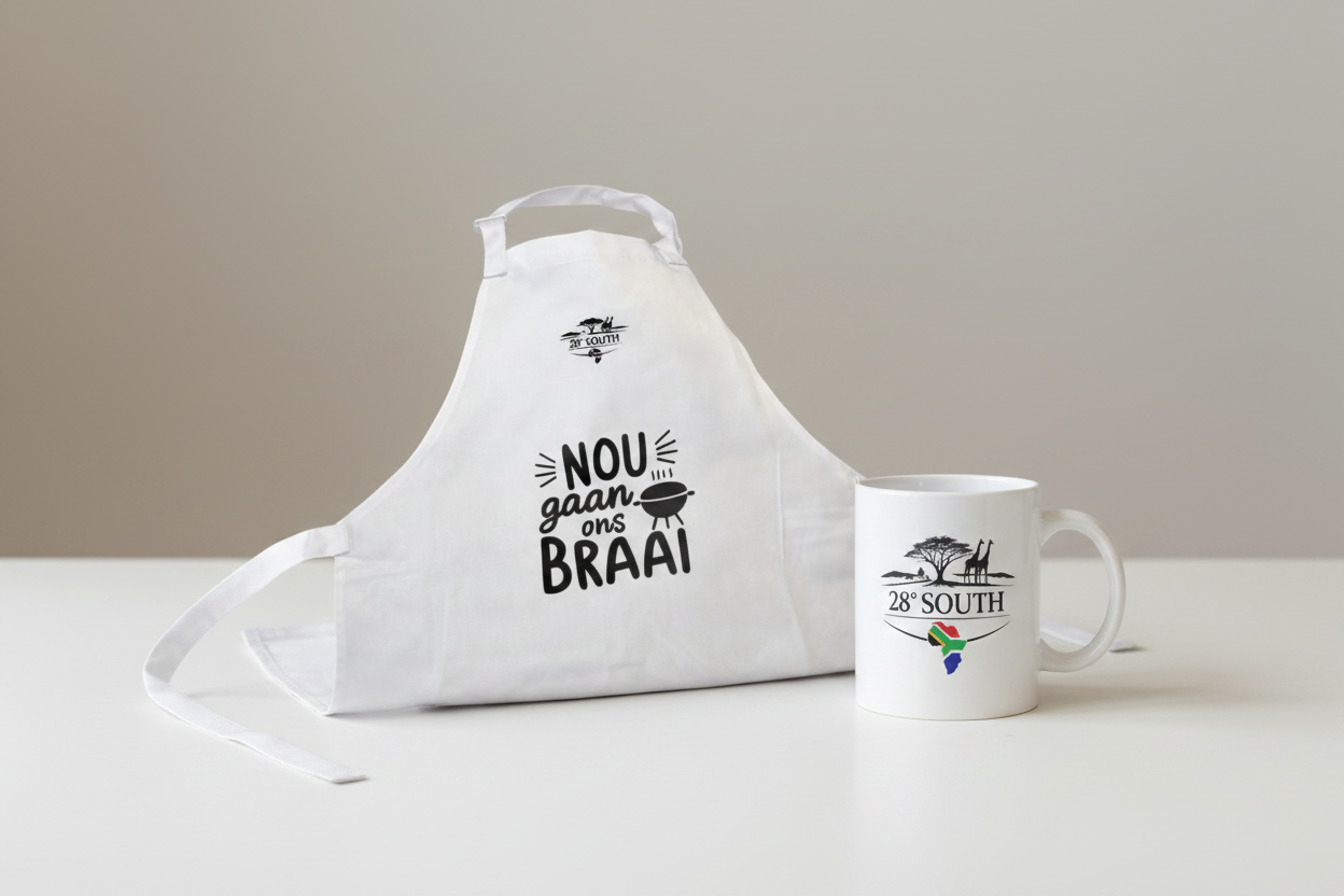 Gifts & Accessories – Nou Gaan Ons Braai Apron & Mug