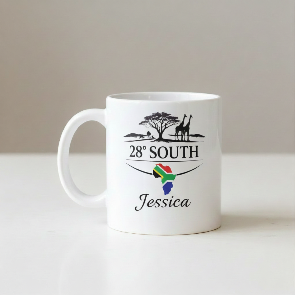 28° South Mug - Jessica Standard Font