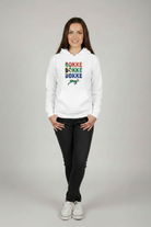 Arctic White - Bokke Women's Hoodie - repositioned logo test