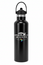 Black 28° South Water Bottle with Logo