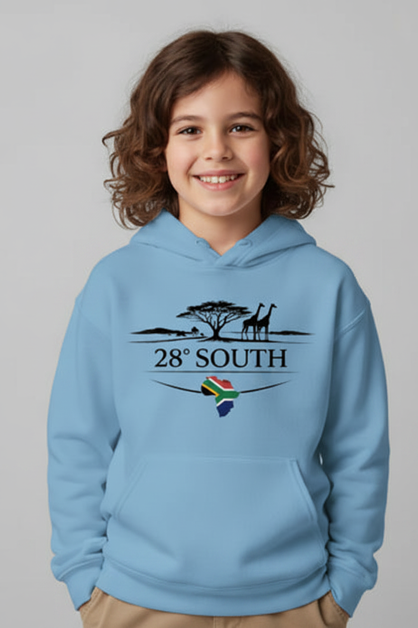 Carolina Blue Kids Hoodie - Child Model