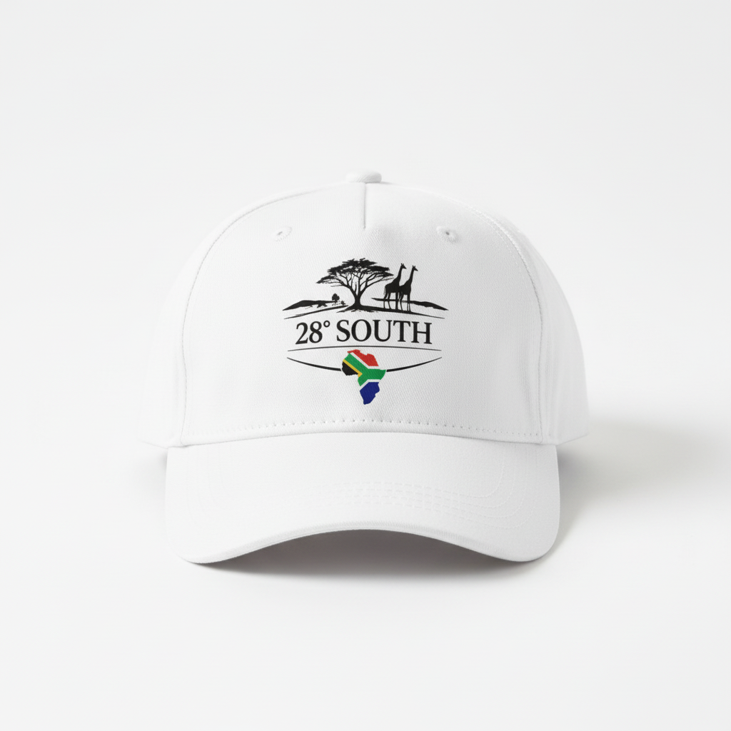28° South White Cap with brand logo