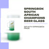 Springbok South African Champions Beer Glass by@Outfy