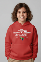 Red Kids Hoodie - Child Model