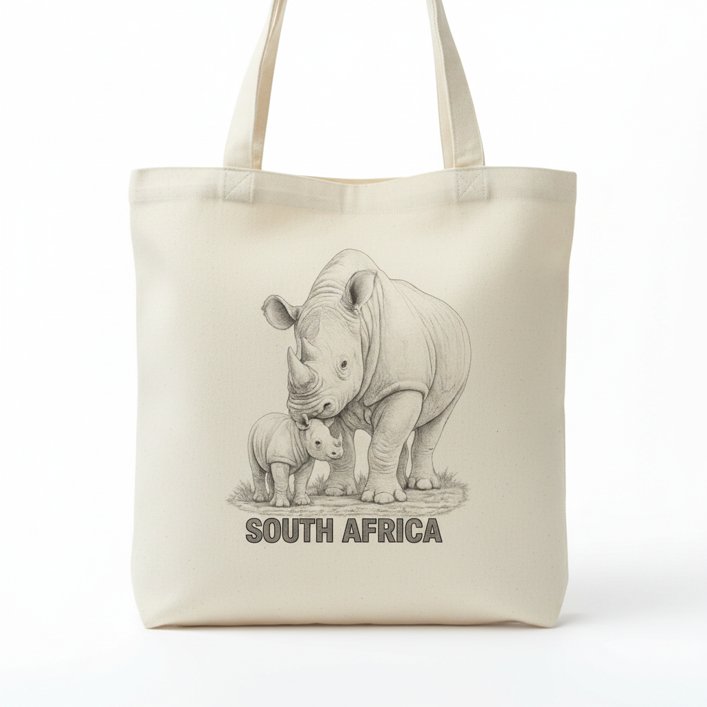 Rhino Tote Bag Mockup