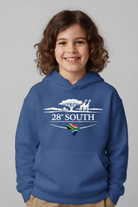 Royal Blue Kids Hoodie - Child Model