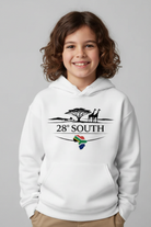 White Kids Hoodie - Child Model